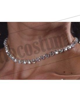 Collana perline d'acqua con strass